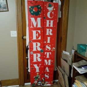 🎅 MERRY CHRISTMAS Banner Flag set indoor outdoor